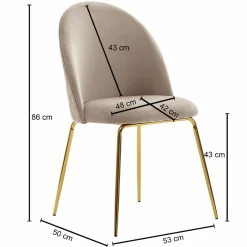 Lot de 2 chaises de salle à manger PHU TABBERK