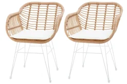 Lot de 2 chaises KUPANG