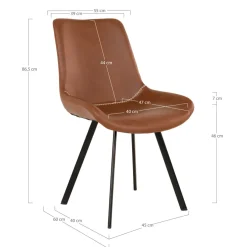 Lot de 2 chaises MEMPHIS