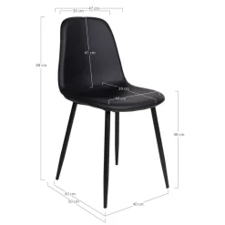 Lot de 2 chaises STOCKHOLM-House Nordic Hot