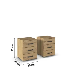 Lot de 2 chevets EVORA-Rauch Outlet