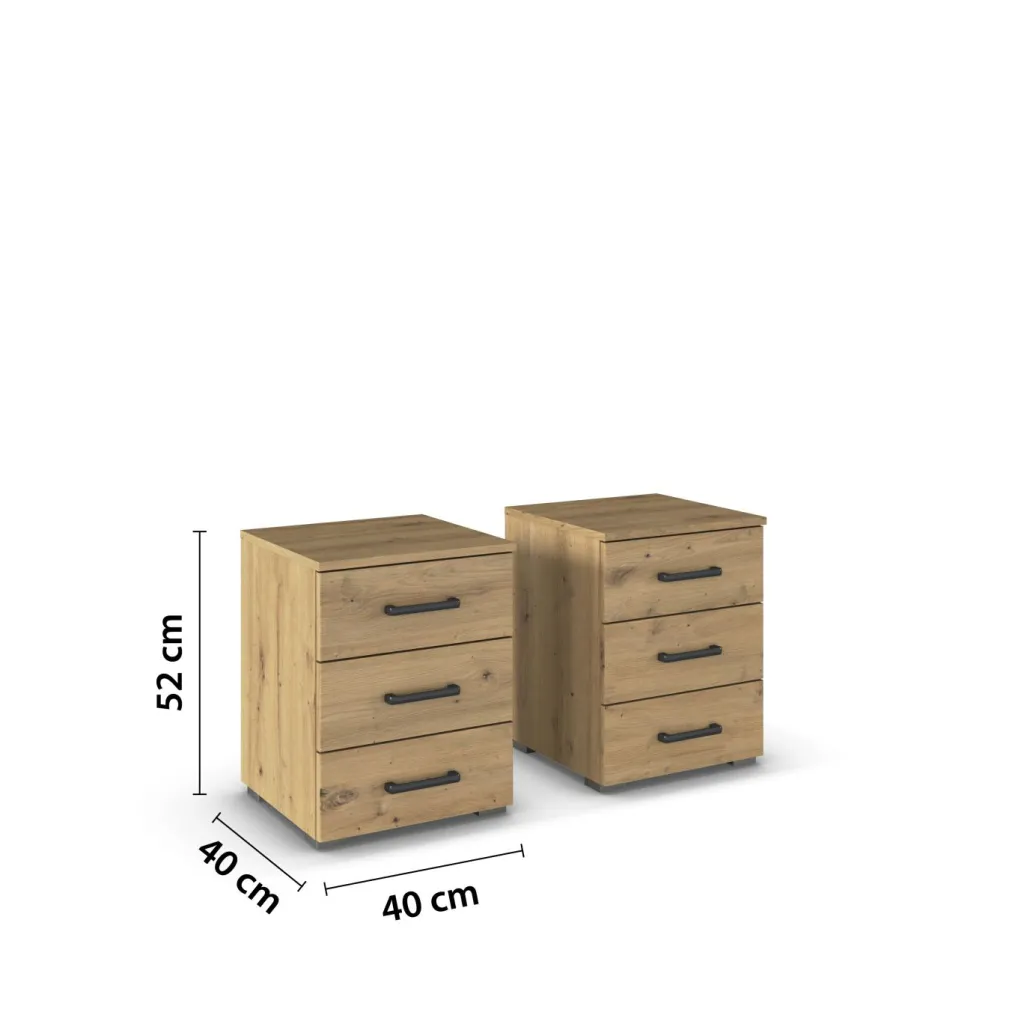 Lot de 2 chevets EVORA-Rauch Outlet