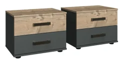 Lot de 2 chevets MALMÖ