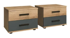 Lot de 2 chevets MALMÖ-Wimex Hot