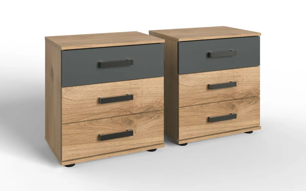 Lot de 2 chevets STOCKHOLM