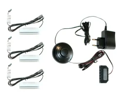 Lot de 3 clips pour tablettes en verre XZBWWC 03