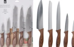 Lot de 5 couteaux ton marron-Koopman Best