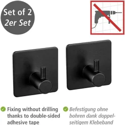 Lot de 2 crochets adhésifs Ureo-Wenko Sale