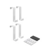Lot de 4 crochets de porte KITCHEN