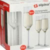 Lot de 6 flûtes à champagne ALPINA