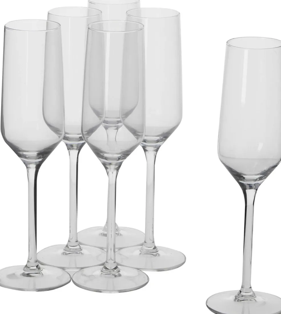 Lot de 6 flûtes à champagne ALPINA