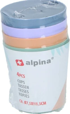 Lot de 4 gobelets ALPINA