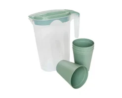 Lot de 4 gobelets avec carafe ALYTHIA