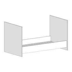 Lot de 2 parois latérales pour lit évolutif METZ-Arthur Berndt Discount