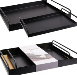 Lot de 2 plateaux avec poignées EH