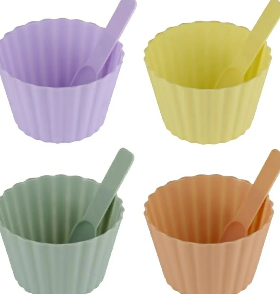 Lot de 8 pots à dessert / glace ALPINA