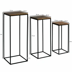 Lot de 3 sellettes LOPBURI