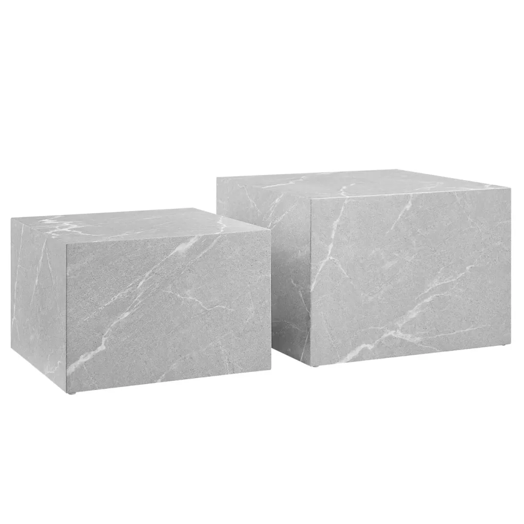 Lot de 2 tables basses AGUNG-Salesfever Clearance