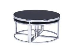 Lot de 5 tables basses C90-Euro Tische