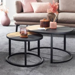 Lot de 2 tables basses DOI KIO RAI-MONG-Skyport Clearance