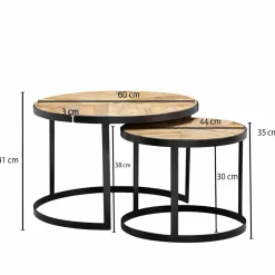 Lot de 2 tables basses DOI KIO RAI-MONG-Skyport Sale