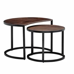 Lot de 2 tables basses DOI KHON RONG-Skyport Discount