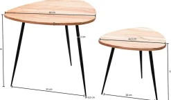 Lot de 2 tables d'appoint MAHA SARAKHAM-Skyport