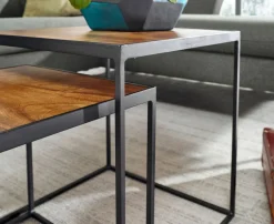 Lot de 2 tables d'appoint BURI RAM-Skyport Hot