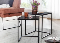 Lot de 2 tables d'appoint BURI RAM