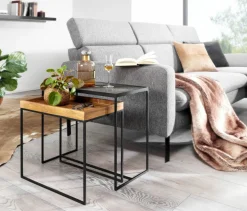 Lot de 2 tables d'appoint BUENG KAN