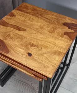 Lot de 3 tables d'appoint BURI RAM-Skyport Clearance