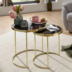 Lot de 2 tables d'appoint CHIANG RAI-Skyport Best