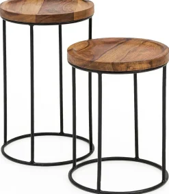 Lot de 2 tables d'appoint CHON BURI