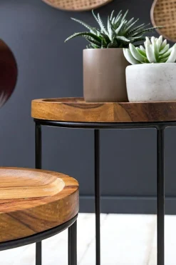 Lot de 2 tables d'appoint CHON BURI