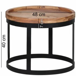 Lot de 2 tables d'appoint KHON KAEN