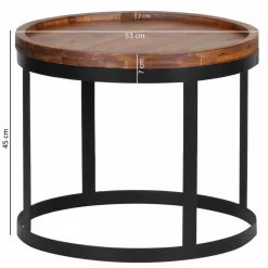 Lot de 2 tables d'appoint KHON KAEN