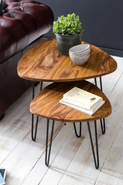 Lot de 2 tables d'appoint MAE HONG SON-Skyport Online