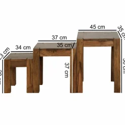 Lot de 3 tables d'appoint PAK CHONG-Skyport Outlet