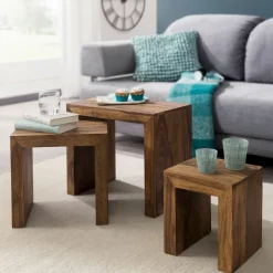 Lot de 3 tables d'appoint PATTANI