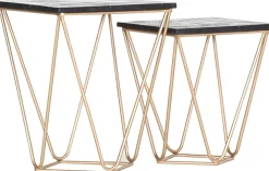 Lot de 2 tables d'appoint SCAN-Gutmann