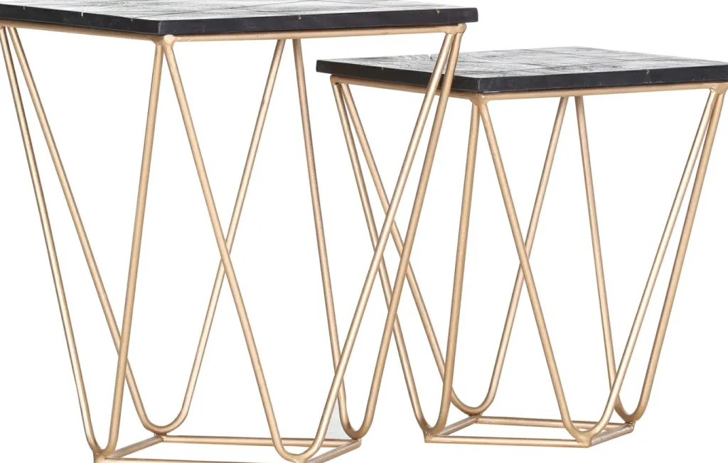 Lot de 2 tables d'appoint SCAN-Gutmann