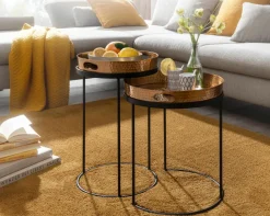 Lot de 2 tables d'appoint YALA-Skyport Outlet