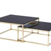 Lot de 2 tables gigognes C89G-S-Euro Tische Discount