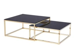 Lot de 2 tables gigognes C89G-S-Euro Tische Discount
