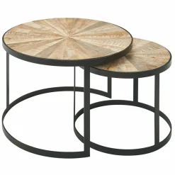 Lot de 2 tables gigognes DOI KIO RAI-MONG-Skyport Clearance