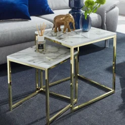 Lot de 2 tables gigognes LAMPHUN-Skyport Best