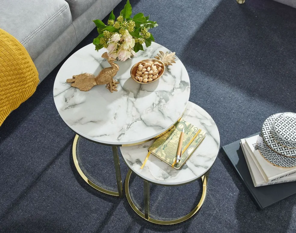 Lot de 2 tables gigognes LAM LUK KA