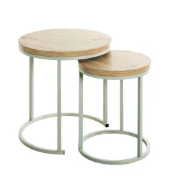 Lot de 2 tables gigognes LEVI