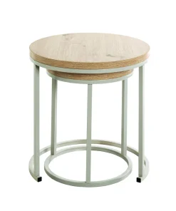 Lot de 2 tables gigognes LEVI