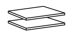 Lot de 2 tablettes amovibles MALTA 900-Wimex Online